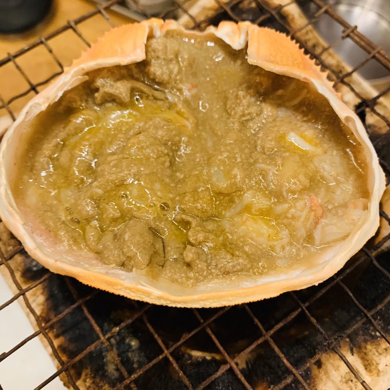 蟹味噌の甲羅焼き(鰓呼吸 石垣島美崎町店)