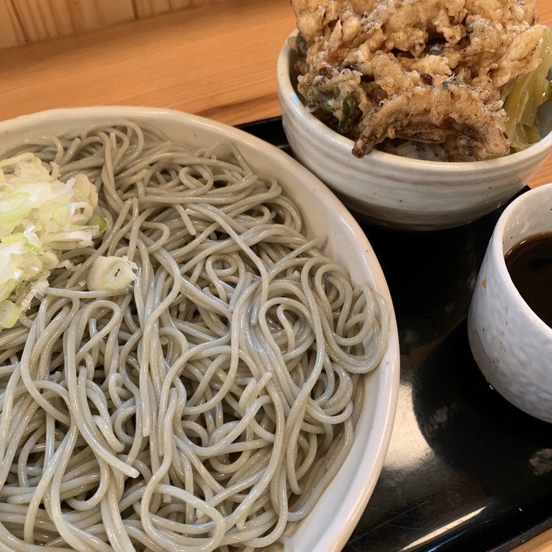 かき揚げ丼セット(越後十日町そば がんぎ 新川二丁目店)
