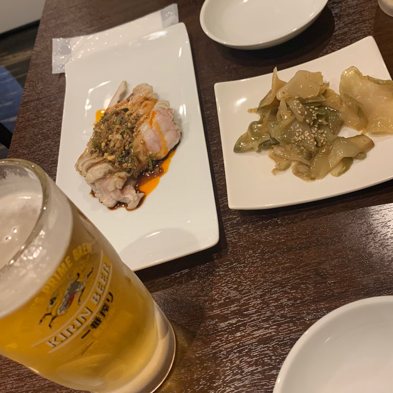 よだれ鶏　ザーサイ(中華遠藤)