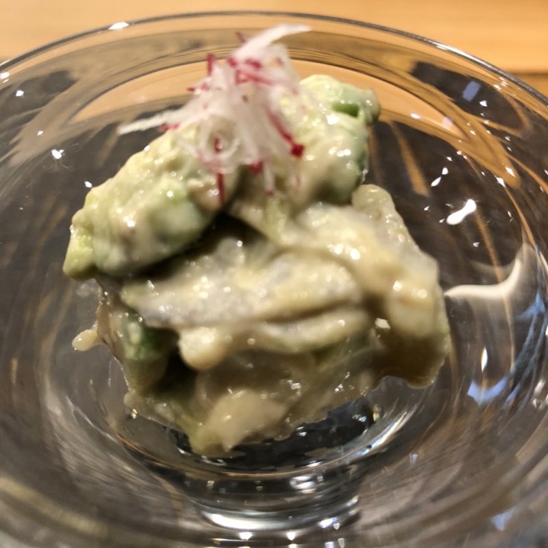 加賀蓮根と雪国アボカドの胡麻酢和え(妻恋坂けい吾)