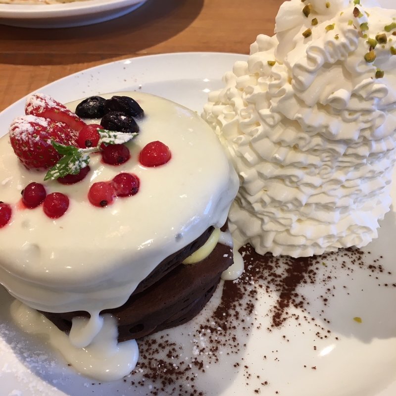 限定ショコラパンケーキ(Eggs 'n Things 名古屋PARCO店)