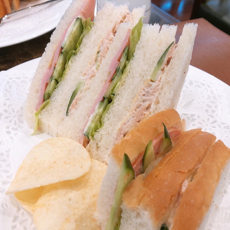 ミックスサンド(ツナ&ハム)(珈琲貴族エジンバラ)