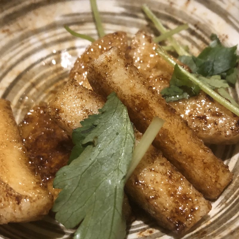 かまぼこバター醤油炒め(ぞうすいの店 お通 中洲店)