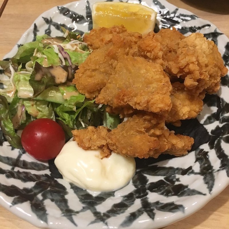 鳥の唐揚げ(手打麺処 まるいち )