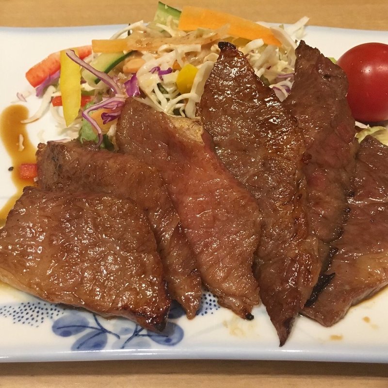和風牛ステーキ(手打麺処 まるいち )