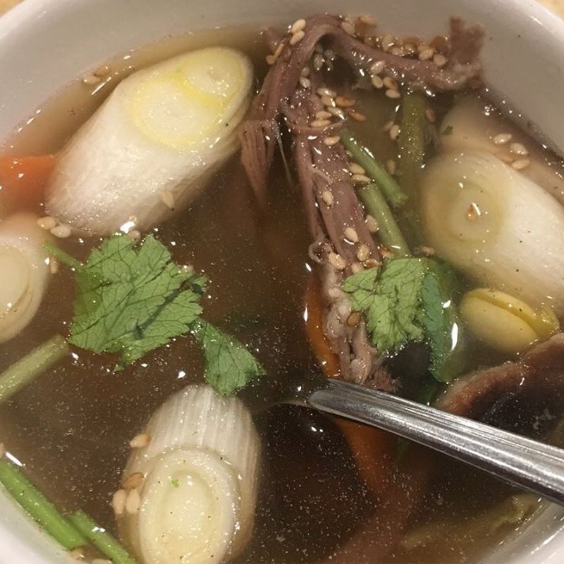 ハーフ牛テールスープ(焼肉 平和園 緑ヶ丘店)