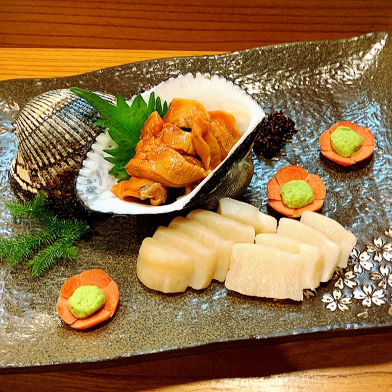 赤貝とタイラギ貝のお造り(とみ助 )