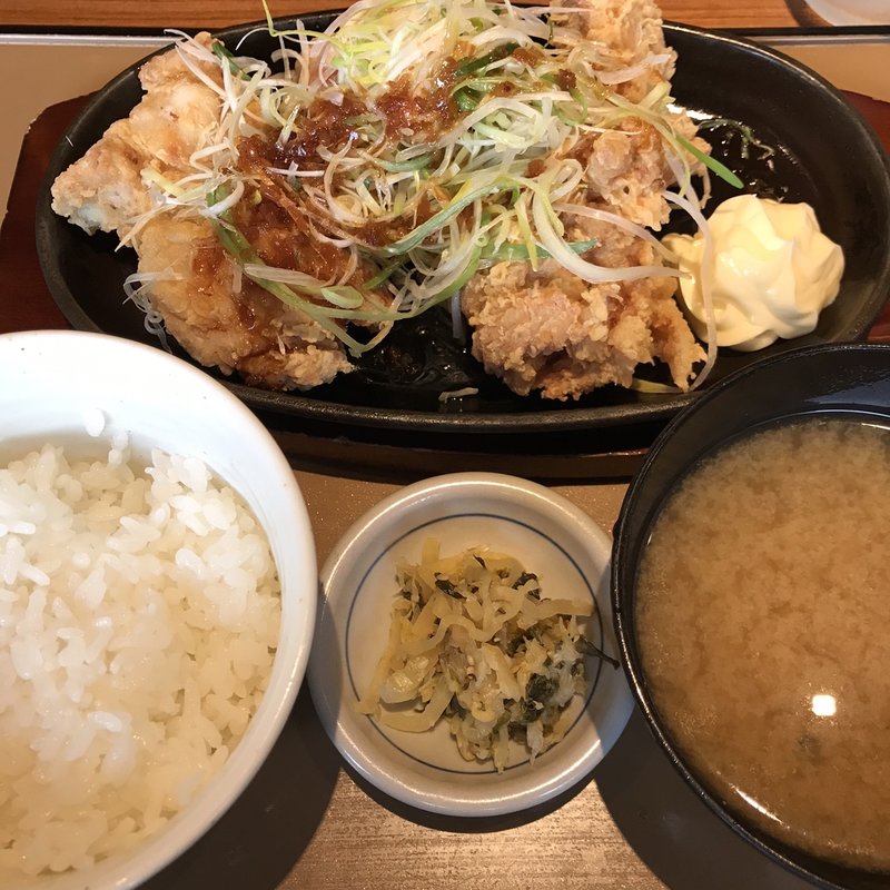 やみつき油淋鶏定食(やよい軒 野田船形店)