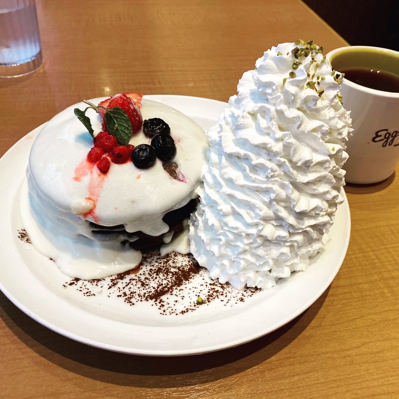 クリスマスショコラショートパンケーキ1580(エッグスンシングス ラゾーナ川崎プラザ)