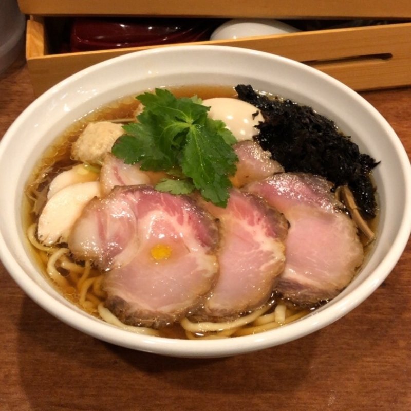 らぁ麺 鶏だし醤油平打ち(想)