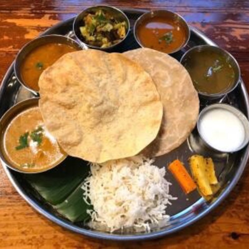 南インドの定食 ミールス(Beans on Beans South Indian Restaurant)