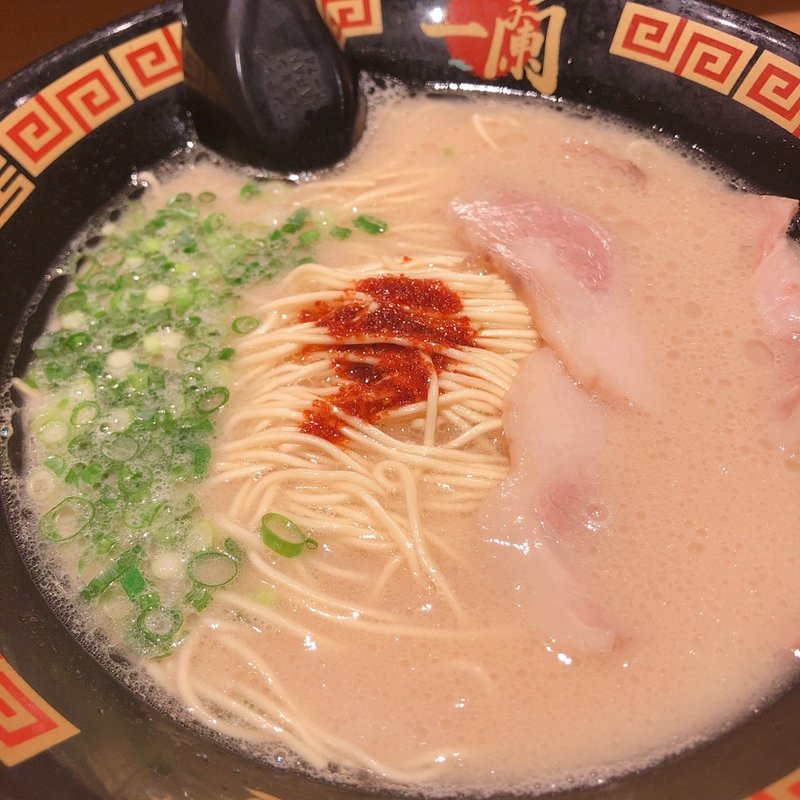 天然とんこつラーメン(一蘭 道頓堀店 )