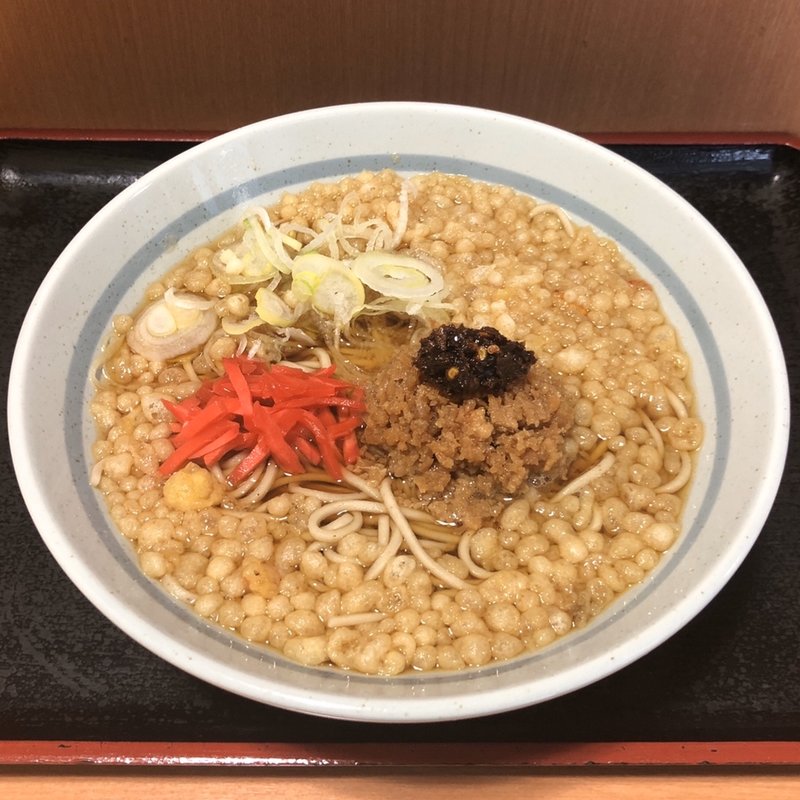 ピリ辛鶏そぼろそば(爽亭 登戸駅店)