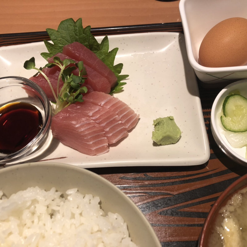 鮪刺身定食(玉乃光酒蔵 大手町店)