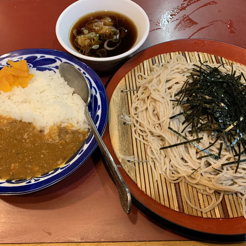 ざるそば&ミニカレー(立喰 そば うどん 丹波屋)