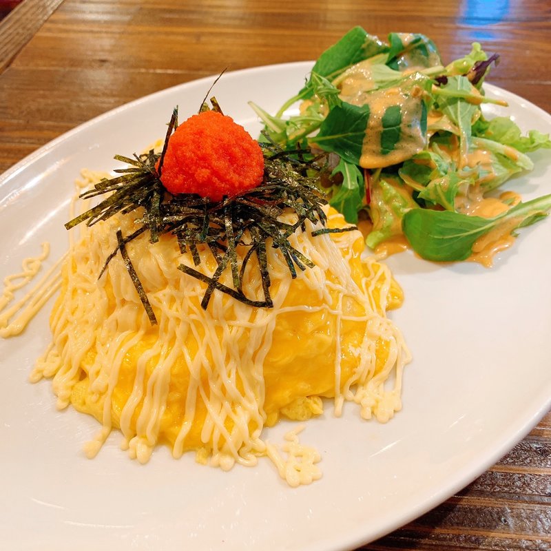 めんたいマヨオムライス(モカアートカフェ （MochaArtCafe）)
