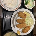 カキフライ定食(ときわ食堂)