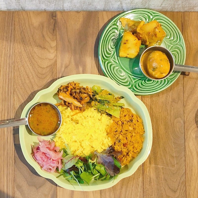 キーマカレー定食（コリアンダーフィッシュキーマ）(テイクカリー（take CURRY）)