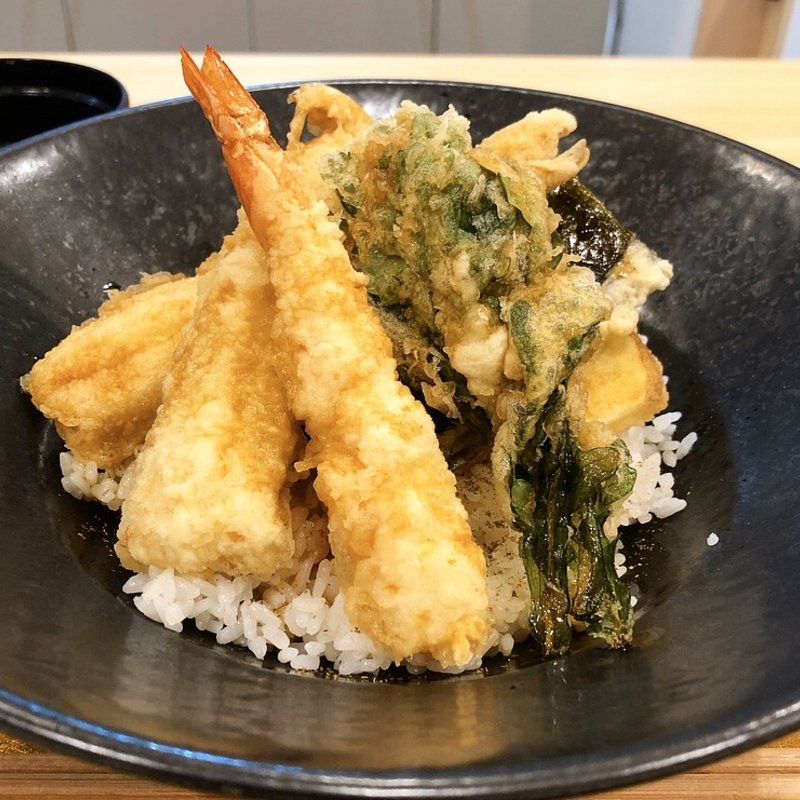 ミックス天丼(富小路天ぷらまつ井)