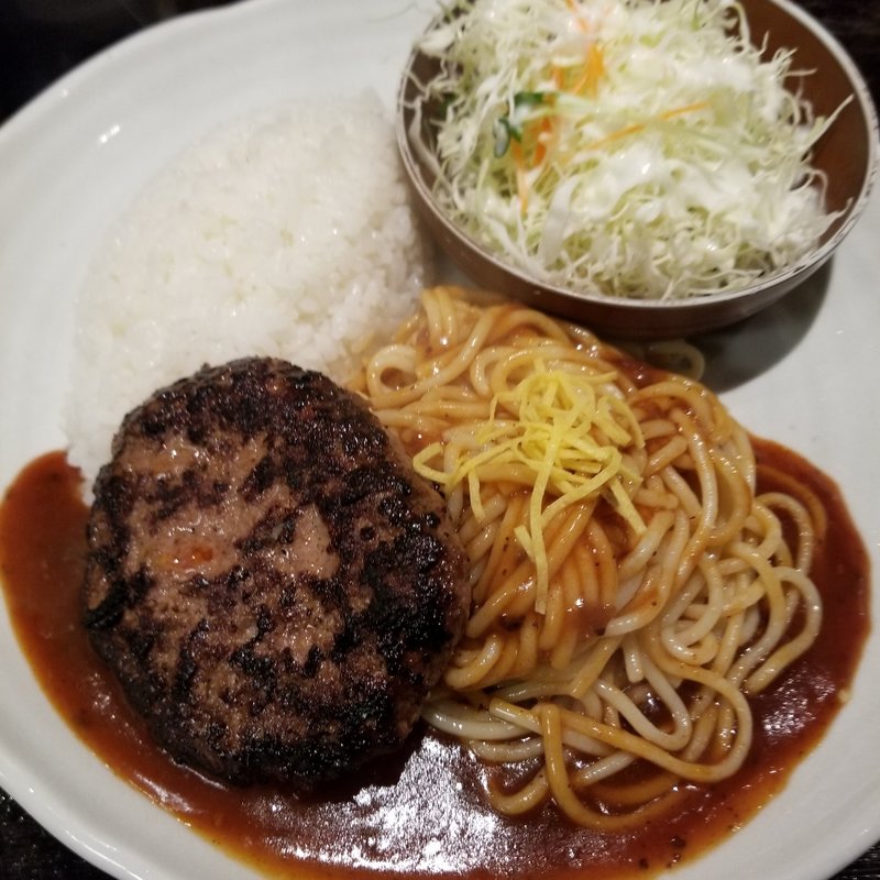 ハンバーグ(男前パスタ)