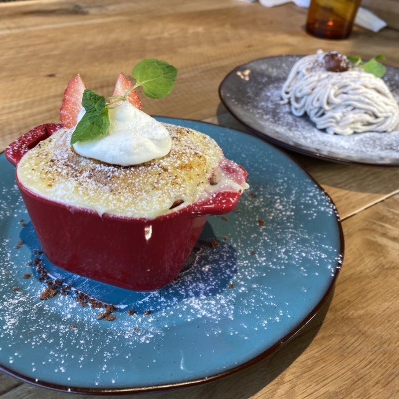 カスタードのブリュレチーズケーキ(薪窯 PIZZA・CAFE NORTH GARDEN 万博公園店)