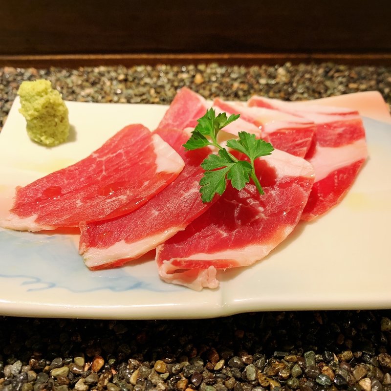 厚切り生ハム(饂飩酒場もちこし)