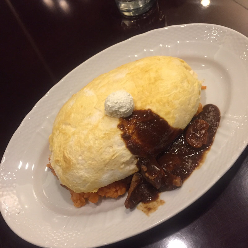 スフレオムレツ デミソース(星乃珈琲店 スフレ館 下北沢店)