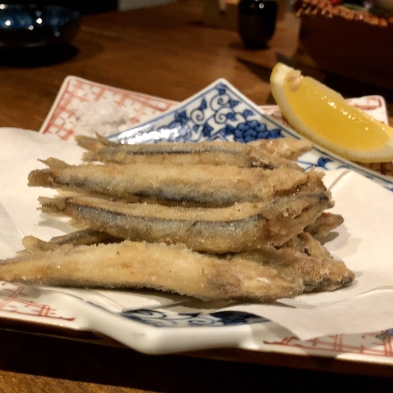 キビナゴの天ぷら(博多磯ぎよし 下川端店)