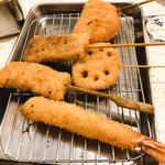 串揚げ5点盛り(串カツ田中　金町店)