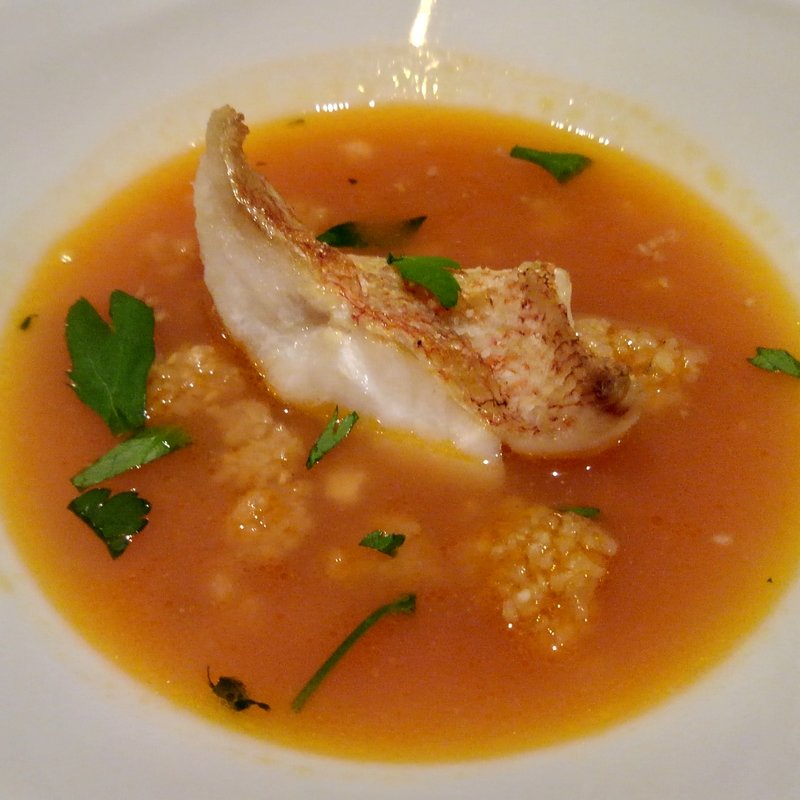 クスクスとカサゴのスープ(ルッコリーナ)