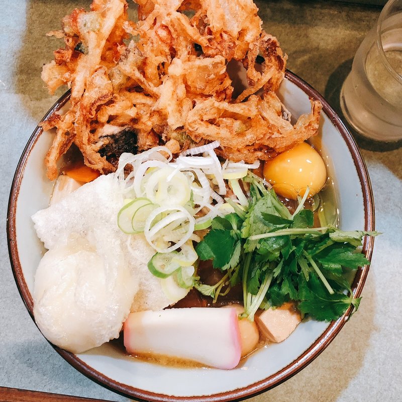 豚汁そば(そばうどん 文殊 浅草橋店)