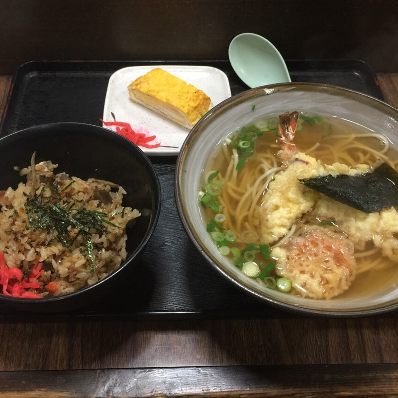 天ぷらそばセット(末広庵)