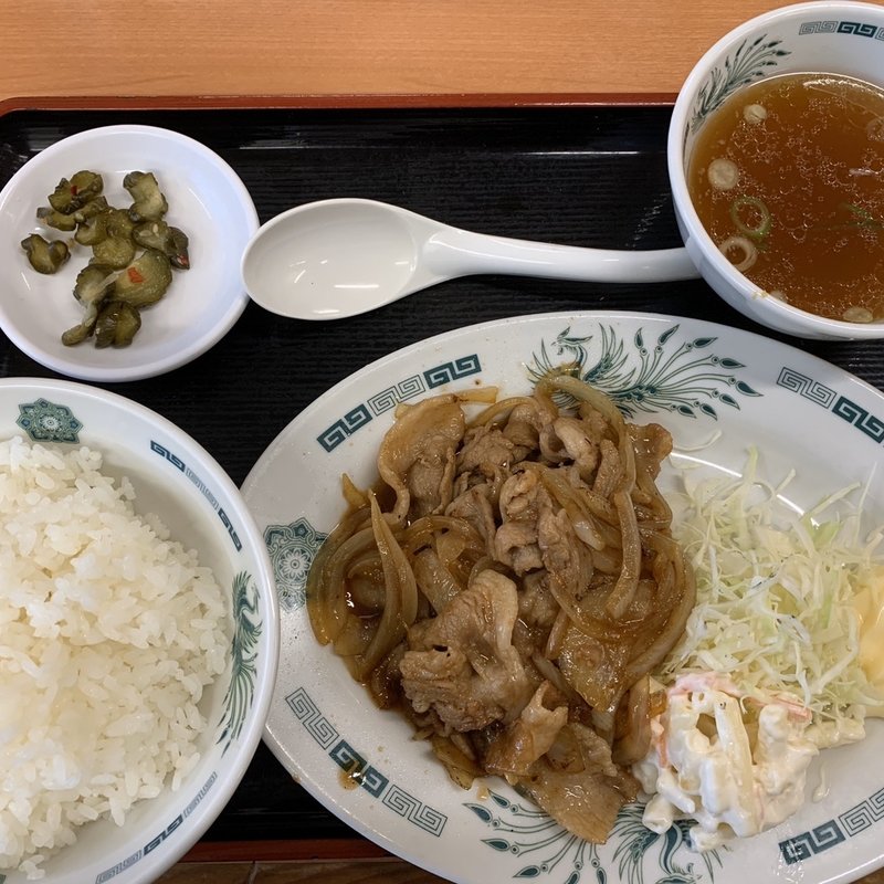 生姜焼き定食(日高屋 相模大野店)