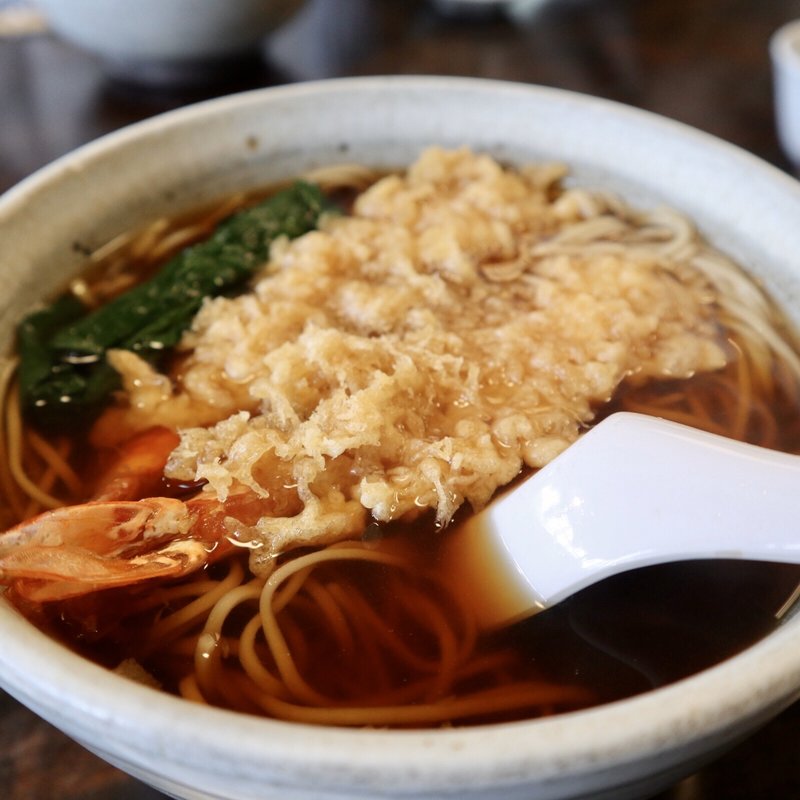 天ぷらそば(はつ花 城下町店)