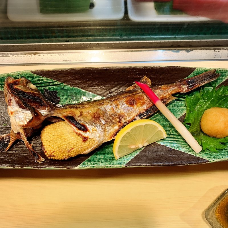 ハタハタの塩焼き(すし宗達)