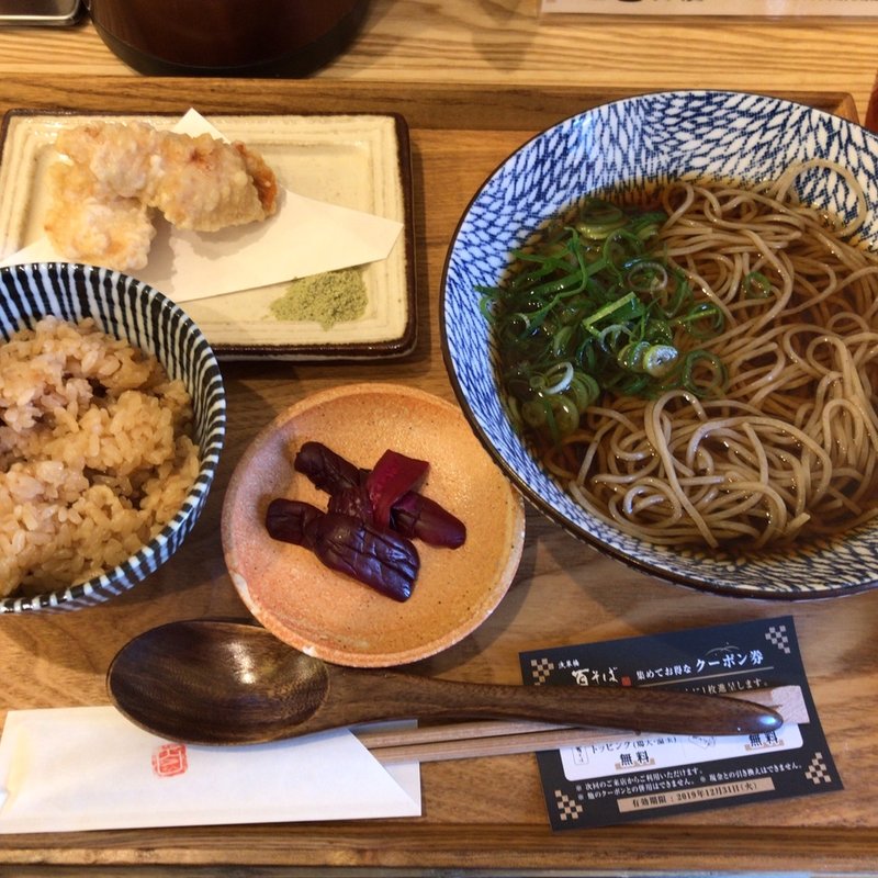 とり天そば(浅草橋 百そば)