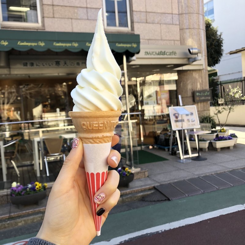 すずらん牛乳ソフトクリーム(かんてんぱぱショップ初台店)