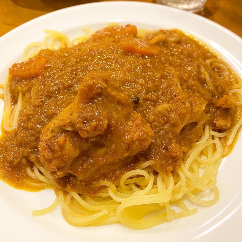 カレースパゲッティ・インド風(キッチンアンドバール BORABORA （ きっちん あんど ばーる ぼらぼら ）)