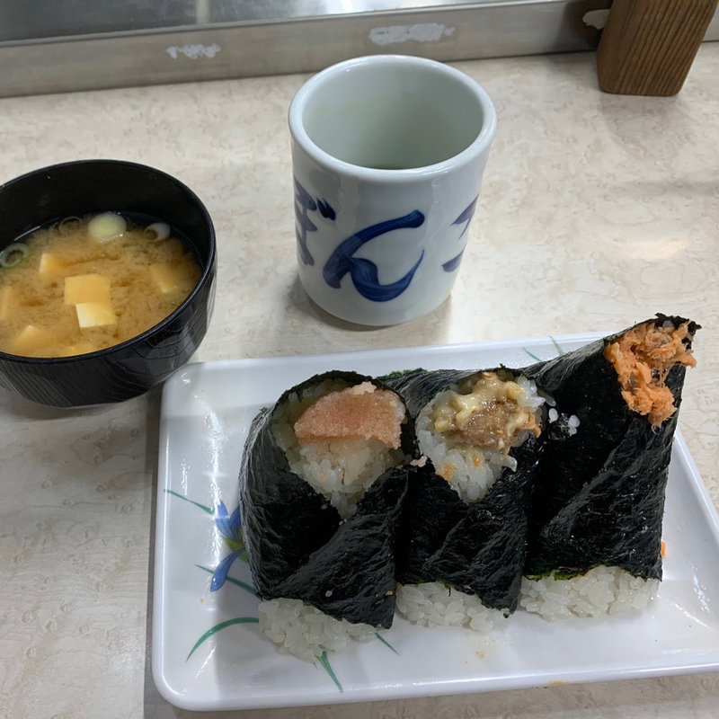 生たらこ　鳥唐揚　さけ(おにぎり ぼんご 大塚本店)