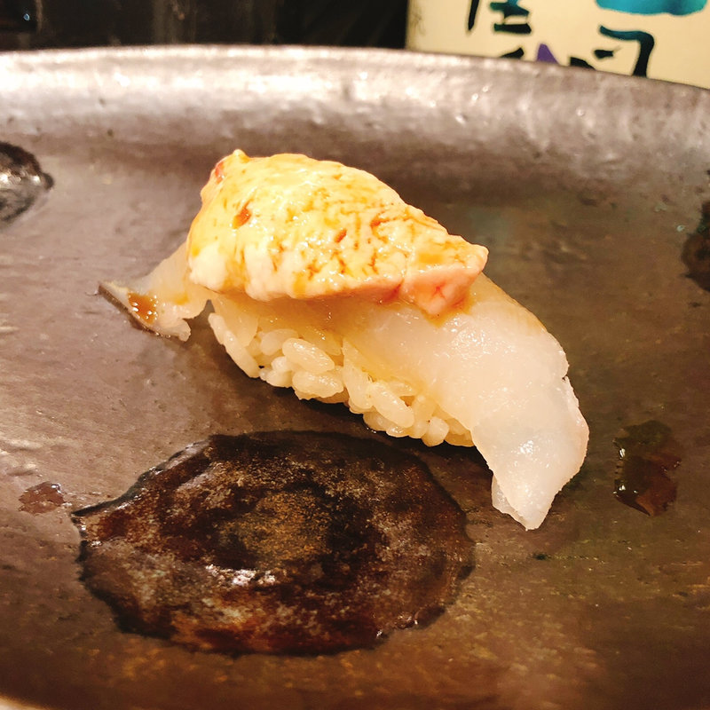 鮍の握り(つきぢ神楽寿司 新館)