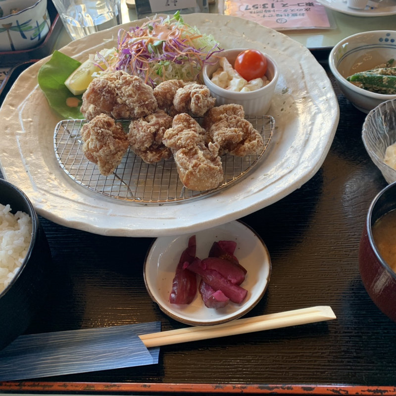 竜田揚げ定食(JGMゴルフクラブ笠間コース レストラン （【旧店名】かさまロイヤルゴルフ倶楽部　レストラン）)