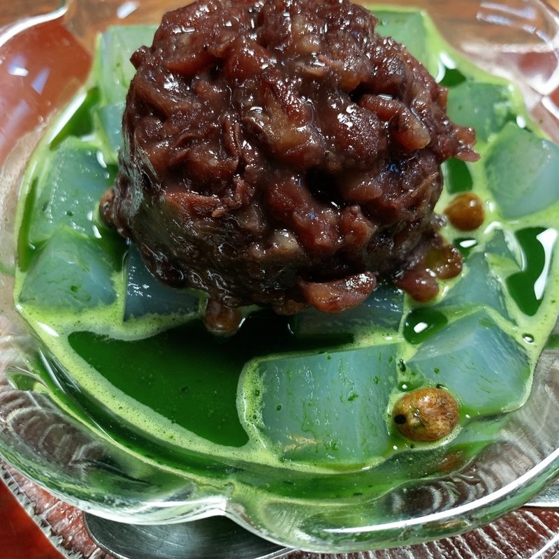 抹茶あんみつ(納言志るこ店)