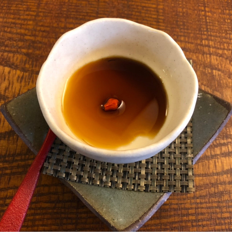 そば茶プリン(手打ちそば 太郎右衛門)