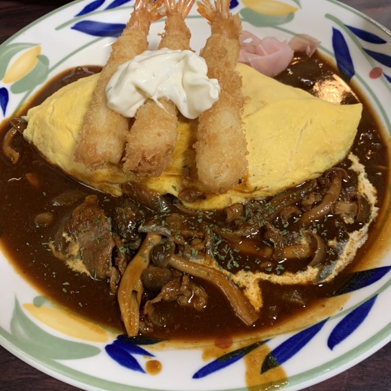 チキンオムライスセット(北極星 心斎橋本店)