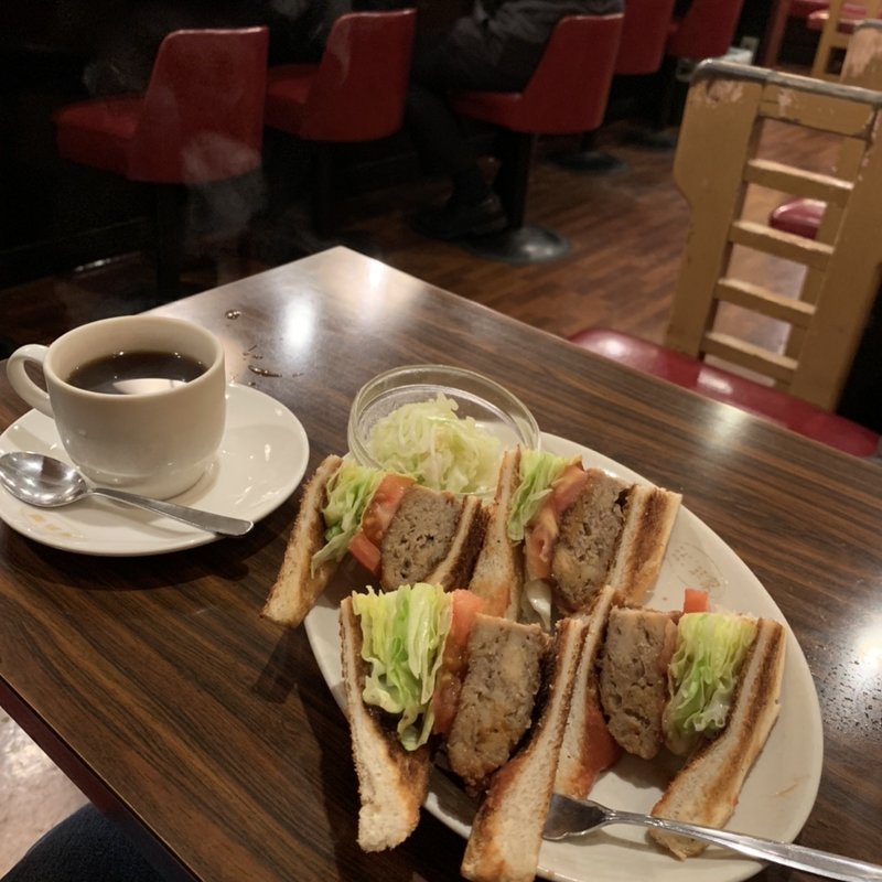 ハンバーグサンド(珈琲家)