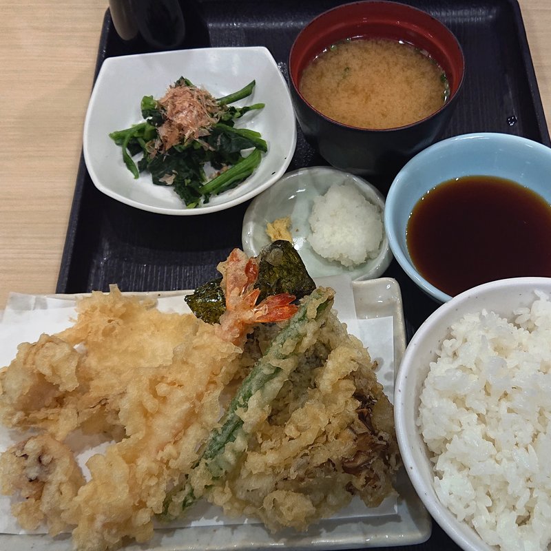 これぞ！オールスター天丼定食(天丼てんや 川崎アゼリア店)