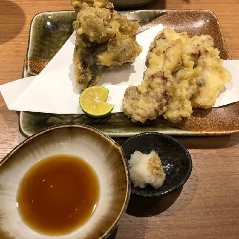 タコと舞茸の天ぷら(ぜんぜん)