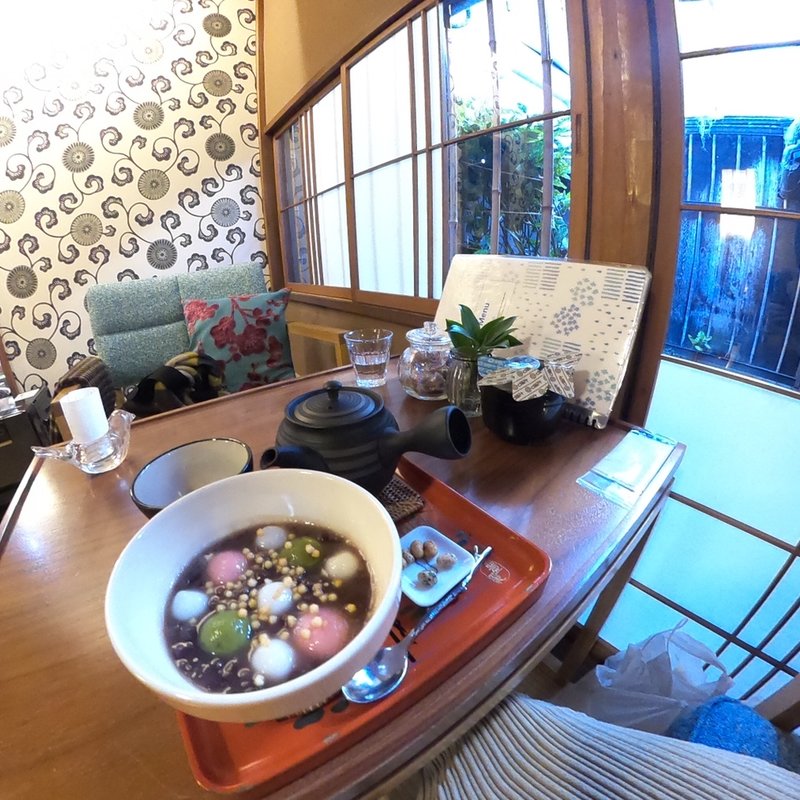 雪玉ぜんざい(カフェ青 )