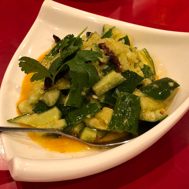 キュウリの辛味冷菜(永利 池袋本店)