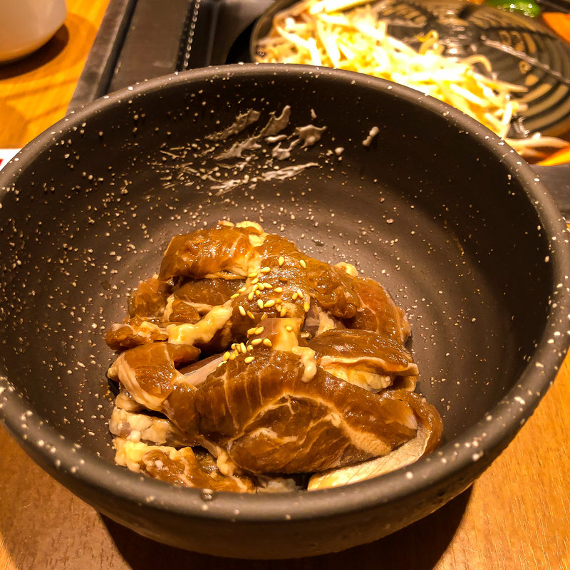 マトンランチセット(松尾ジンギスカン 赤坂店)